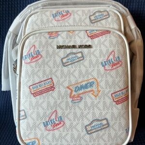 Michael Kors Cream Interior Backpack